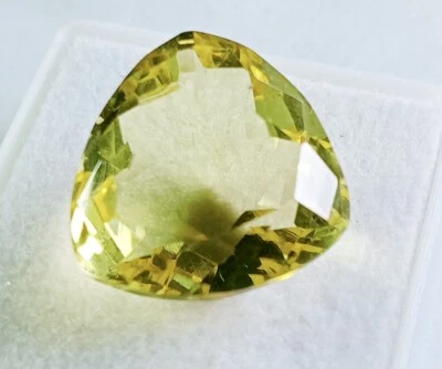 Trilion Cut Natural Stunning Lemon Topaz 12-14 Ct Loose EGL Certified Gemstone - Image 1 of 4