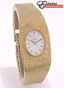 Vintage Omega 9k Gold Cal. 485 Ladies Watch - Picture 1 of 6