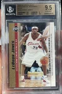 2003 UD Phenomenal Beginning GOLD LeBron James ROOKIE 9.5 BGS 10 Sub GEM MINT - Picture 1 of 3