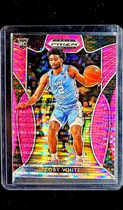 2019 Panini Prizm Pink Pulsar Prizms #8 Coby White RC Rookie UNC Chicago Bulls - Picture 1 of 10