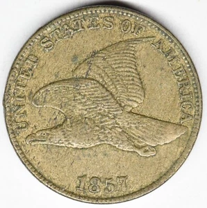 1857 flying eagle cent in a high grade - Picture 1 of 8