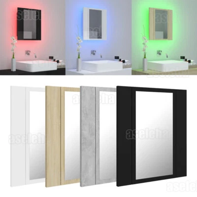 LED Bad Spiegelschrank Badschrank Badezimmerspiegel mehrere Auswahl vidaXL - Bild 1 von 4