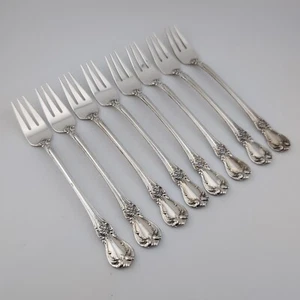 Towle Old Master Sterling Silver Cocktail Forks - 5 3/4" - Set of 8 - Picture 1 of 3