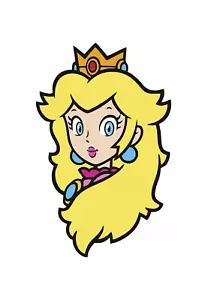 Super Mario Bros Princess Peach Decal Sticker Car/Window/Wall/LapTop/Helmet - Picture 1 of 1