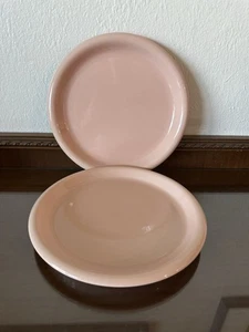 2 Crown Corning Terrakotta 9" Teller Rosa Pfirsich MCM - Bild 1 von 3