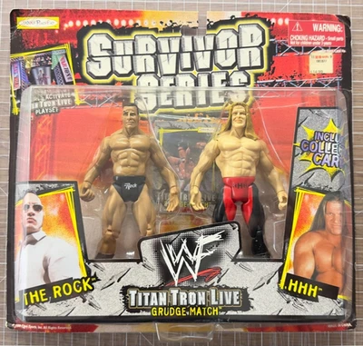 Juego de figuras Jakks WWF WWE 1999 Survivor Series HHH Vs The Rock sellado sin usar, en caja nuevo en caja Foto 1 de 4