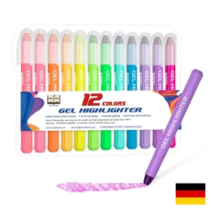 Gel Highlighter Set 12 Farben Dünne Schreibsicher - Bild 1 von 8