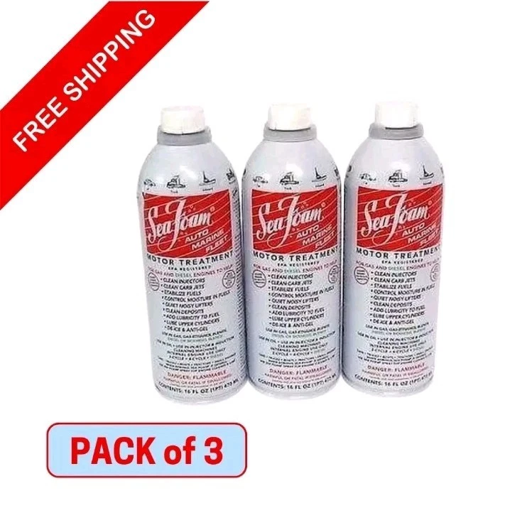 Seafoam SF-16 Motor Treatment For Gas Applications, 16oz Bottle, 3 Pack - Image 1 of 1