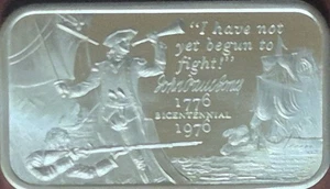 1976 Madison Mint John Paul Jones 1oz .999 Fine Silver Bar - Picture 1 of 4