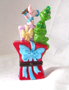 Dr. Seuss Grinch Christmas Gift Porcelain Hinged Trinket Box Holiday Wubbulous - Picture 1 of 22