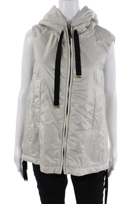 Chaqueta acolchada acolchada Max Mara para mujer Camelhair beige cuello alto talla XS Foto 1 de 4