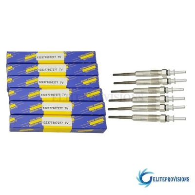 6x For BMW E90 335d 09-11 E70 X5 09-13 0250603009 80045 Fit BOSCH Glow Plugs Set - Imagem 1 de 4