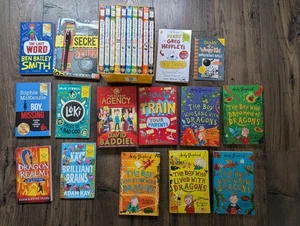 Diary Wimpy Kid/Boy who lived with dragons 25 x book bundle boys. - Picture 1 of 9