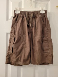 OSHKOSH LITGHTWEIGHT COTTON SHORTS BOYS SIZE 7X BROWN PRE-OWNED - Picture 1 of 3
