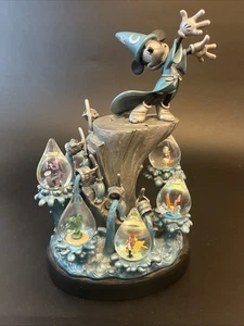 De colección Disney Mickey Mouse ¡Fantasía 2000! Globo de nieve múltiple Dewdrops como está 12" - Imagen 1 de 14