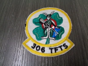 PATCH USAF 306TH TFTS TAC FIGHTER TRAINING SQ JT-30 - Farbe Vintage - Bild 1 von 5