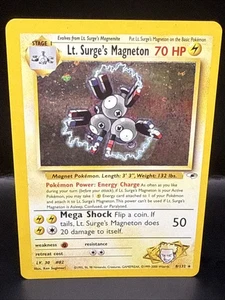 Pokémon TCG Lt. Surge's Magneton Gym Heroes 8/132 Holo Unlimited Rare - Picture 1 of 4