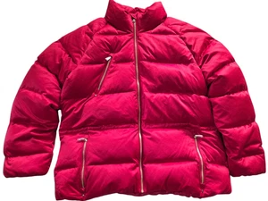 Chaqueta para mujer Polo Ralph Lauren roja satinada pluma labial acolchada invierno, 2XL NUEVA - Imagen 1 de 5