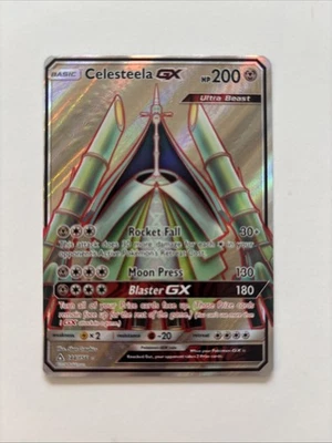 ** Celesteela GX (Full Art) 144/156 Sun & Moon Ultra Prism NM - Image 1 of 2