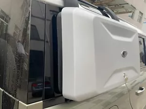 Fits For LR Defender 90/110 2021 - 2023 24Exterior Side cargo box Carrier Silver - Picture 1 of 5