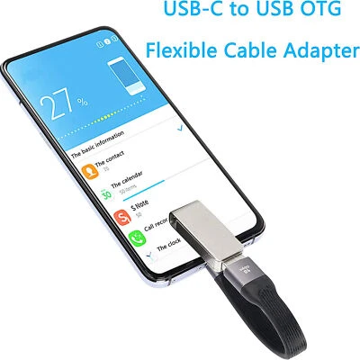 USB 3.0 A Female to USB Type C 3.1 Male OTG Adapter Cable for PC Laptop 10Gbps - Image 1 of 4