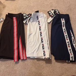 Fila Women Training Skirt Asym Body Con Skirt Modern Black/White/Navy NWT - Picture 1 of 16