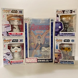 Lotto Funko Pop Star Wars e Marvel (557, 558, 146, 690, 03) - Foto 1 di 17
