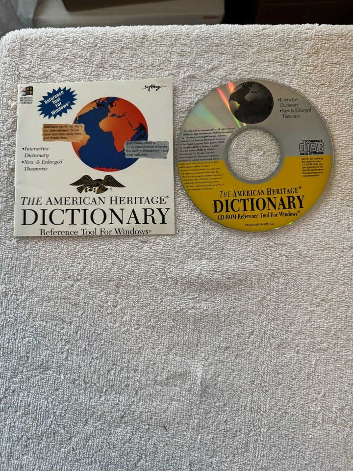 The American Heritage Dictionary  (PC 1995) CD WITH INSTALL BOOKLET ONLY!!! - Image 1 of 1