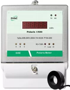 DAE P154-200-S KIT, 200A, UL kWh Submeter, 1P2W, 208/240v, 1 CTs, RS485 - Picture 1 of 6