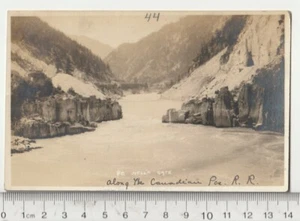 Vtg Rppc Postcard Hells Gate BC Popular Salmon Fishing Spot By Aboriginals  - Bild 1 von 2