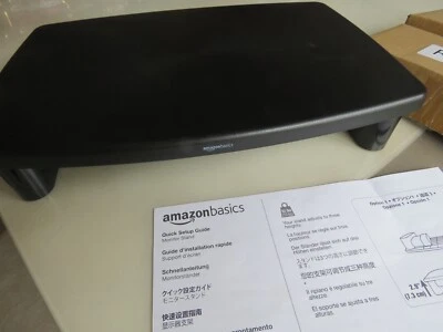 Amazon Basics Adjustable Computer Monitor Riser Desk Stand - OPEN BOX - Image 1 of 3
