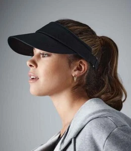 Beechfield Sports Sun Visor Size Adjuster Pre-curbed Peak Casual Summer Fashion - Picture 1 of 1