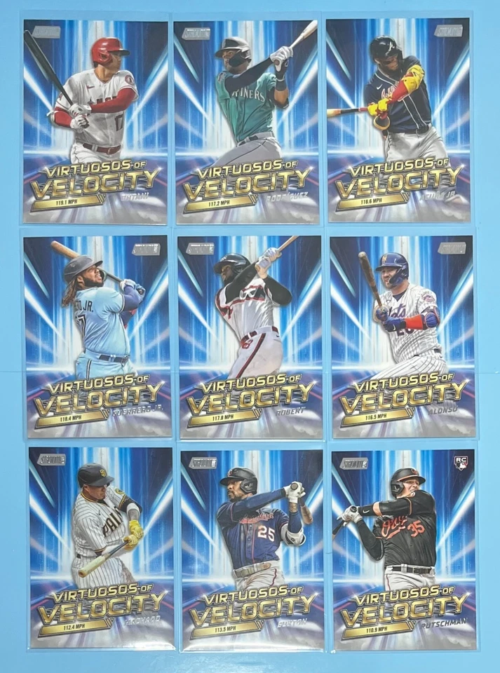 2023 Topps STADIUM CLUB VIRTUOSOS OF VELOCITY Inserts You Pick Complete Your Set - Image 1 of 1