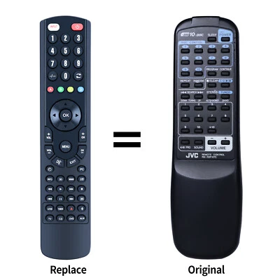 RM-RXP1070 Replacement Remote Control For JVC PCXC70BK PCXC60BK PCXC70 PCXC60 - Image 1 of 4