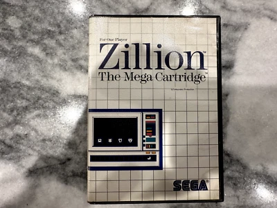 Zillion (Sega Master System, 1987) Authentic, Tested, Case and Cartridge - Image 1 of 4