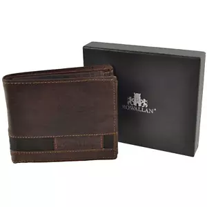 Mens Bi-Fold BUFFALO LEATHER WALLET Rowallan of Scotland; Panama Collection B... - Picture 1 of 5