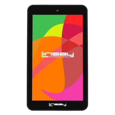 New LINSAY F-7HD4CORE 7" 1024X600 IPS Quad Core Dual Camera Tablet Android 6 8GB - Image 1 of 4