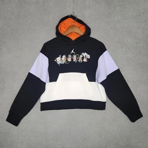 Nike Girls Large 12-13 Yrs Air Jordan Garden Flowers Pullover Hoodie Sweatshirt - Picture 1 of 13