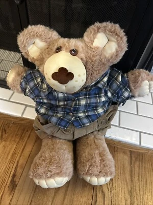 Vintage Coleco Xavier Roberts 1986 Furskins Boone Plush Honey Bee Keeper 22in - Image 1 of 4