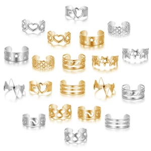 20 Stück Zehenringe Damen, Zehenringe Gold, Zehenringe Silber, Zehenringe für Fr - Bild 1 von 6