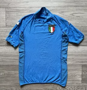 ITALY 2002 2003 HOME FOOTBALL SHIRT SOCCER JERSEY KAPPA SIZE S SMALL Blue - Picture 1 of 20