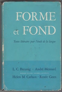 1964 Form and Background: Literary Texts for the Study of Language (French) - Imagen 1 de 10