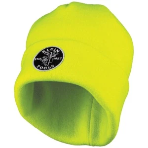 Klein Tools 60568 Heavy Knit Hat, High-Visibility Yellow, Patch Logo - Picture 1 of 7