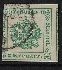 1858 ASI Lombardo Veneto 2k. verde scuro usato Sassone ss1 Lotto ASILVss1c