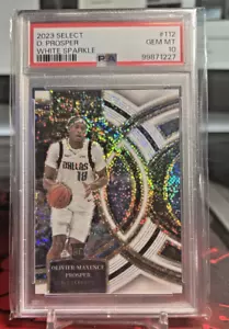 2023-24 PANINI SELECT OLIVIER-MAXENCE PROSPER RC WHITE SPARKLE PRIZM PSA 10 SSP - Picture 1 of 2
