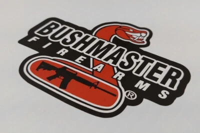 Bushmaster Firearms Logo Vinyl Die-Cut Decal Sticker Shot Show 5.56 AR-15 - Image 1 of 2