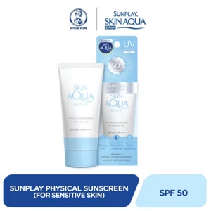 SUNPLAY Skin Aqua Physical Sunscreen SPF50 PA++++ Mineral Suncreen 50ML - Picture 1 of 17