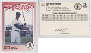 1990 Sportsprint Lynchburg Red Sox Willie Tatum #8