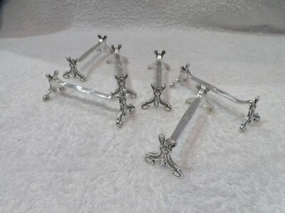 Vintage 1980 silver-plated 6 knife rests Christofle Revolution Rubans Louis XVI - Image 1 of 4