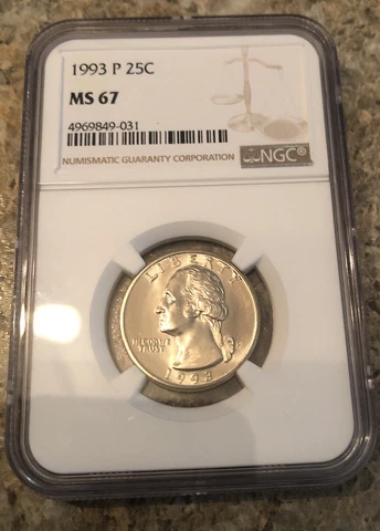 1993-P Washington Quarter NGC MS67 (Registry Quality) Cover